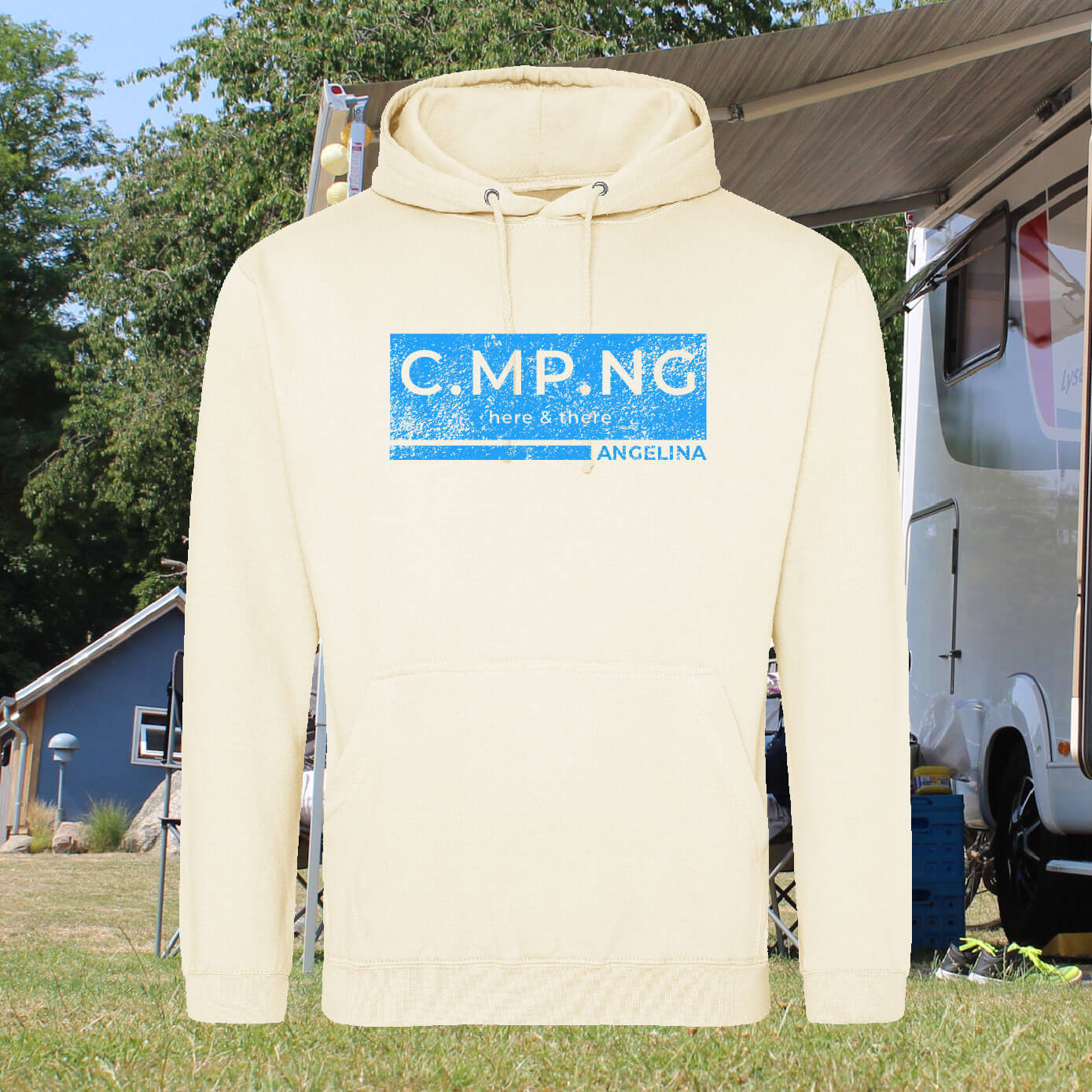 Camping-Hoodie C.MP.NG - boxed