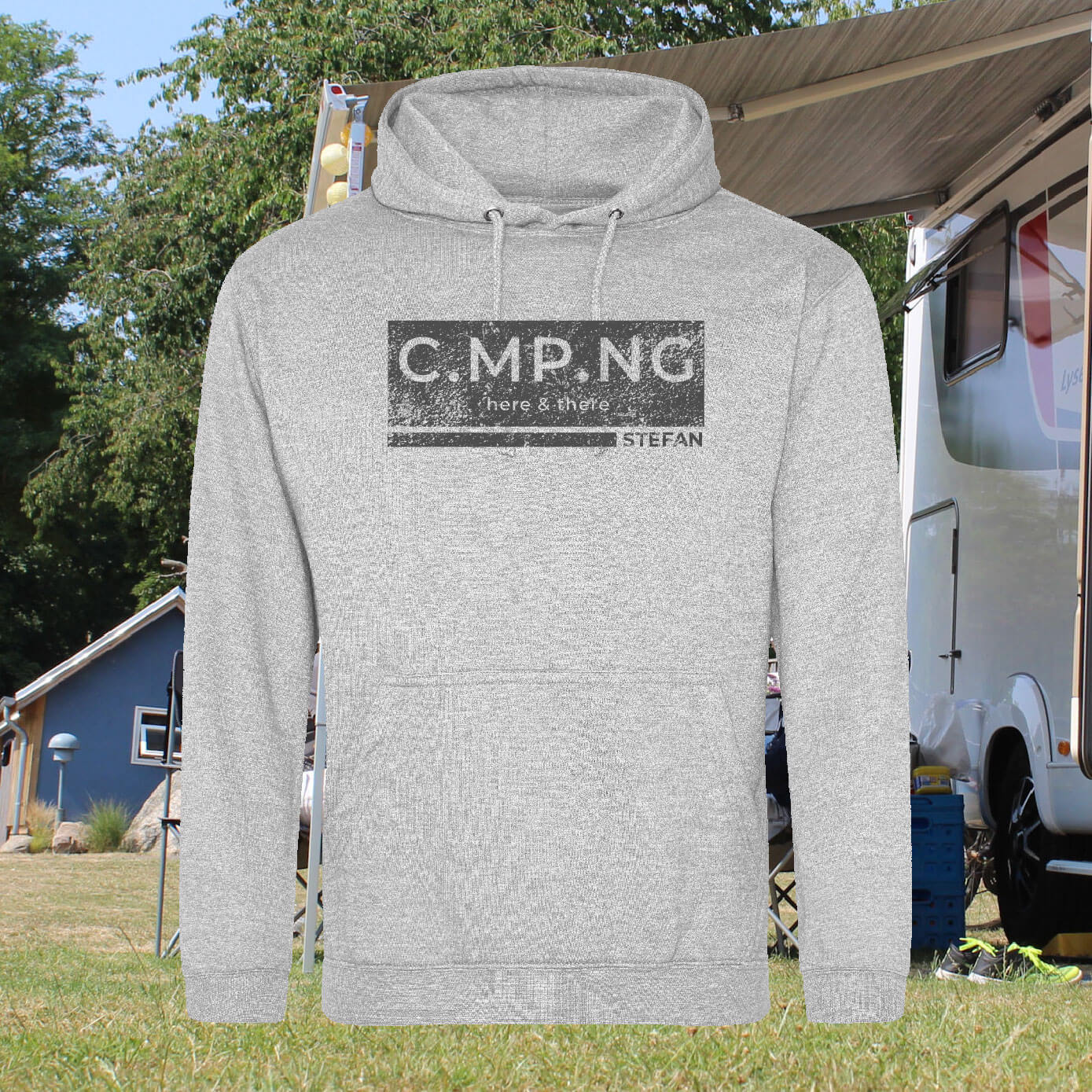 Camping-Hoodie C.MP.NG - boxed
