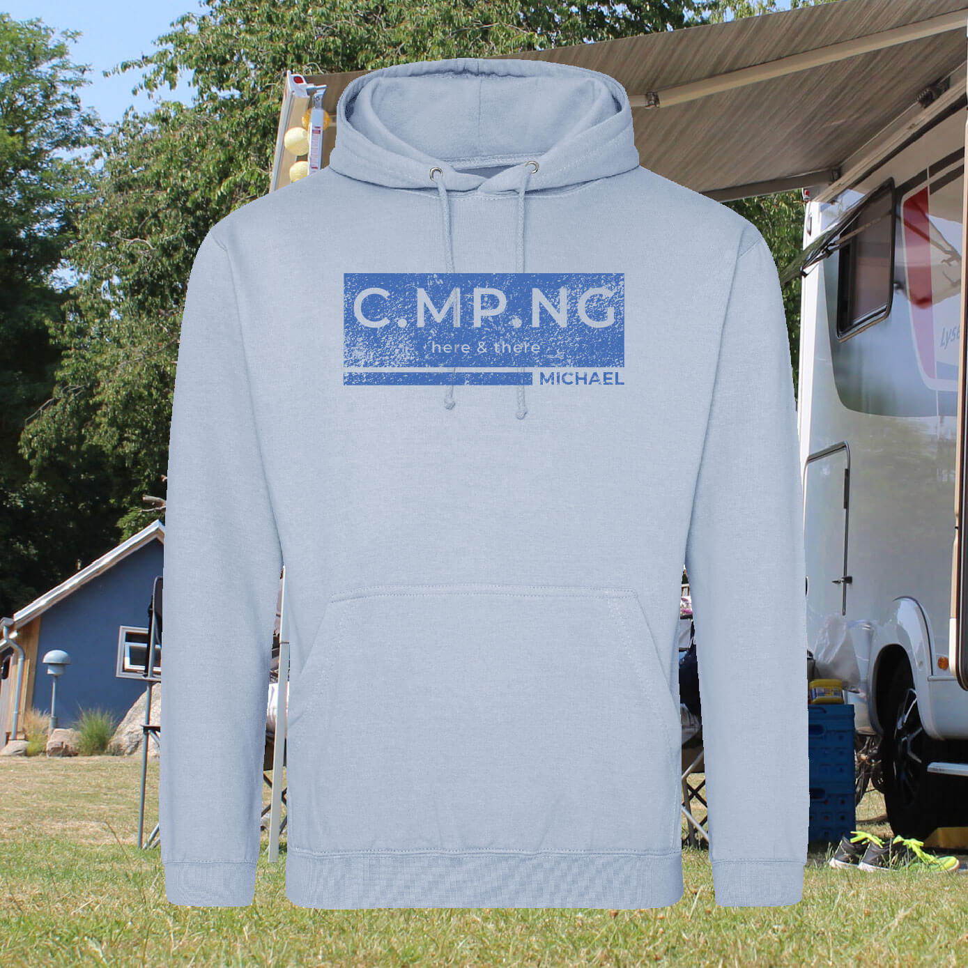 Camping-Hoodie C.MP.NG - boxed