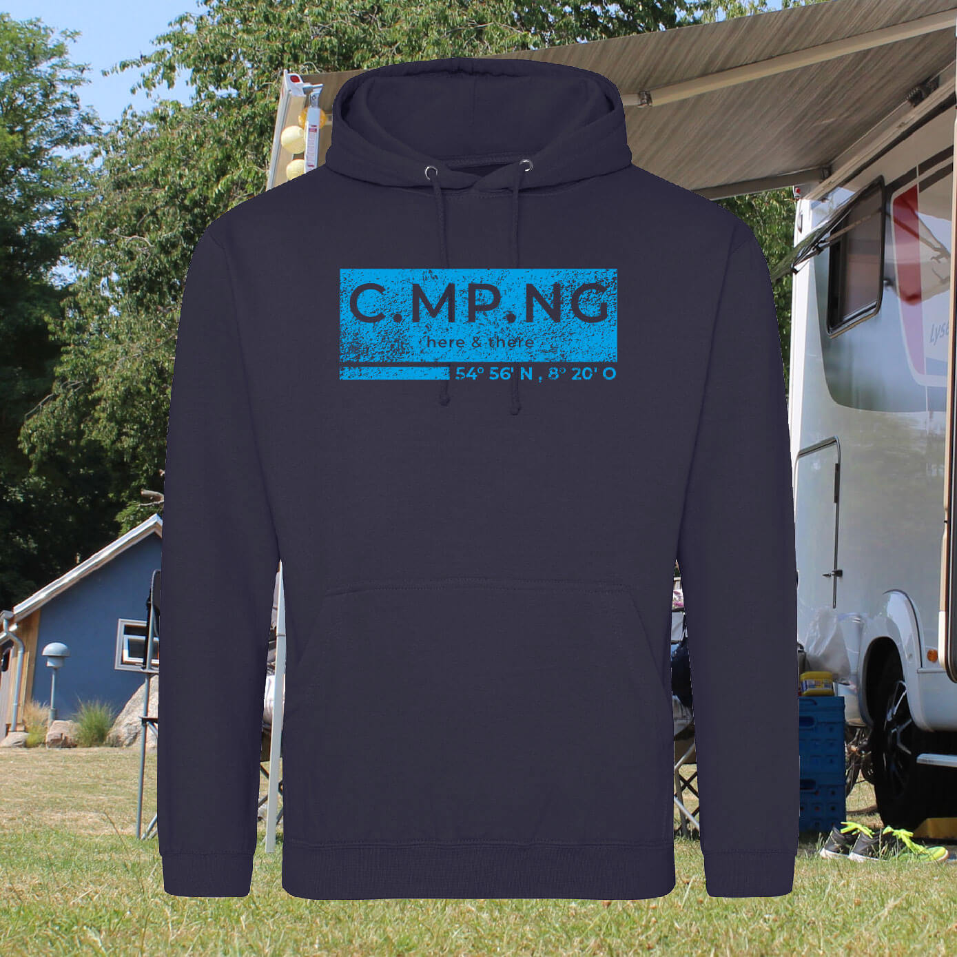 Camping-Hoodie C.MP.NG - boxed