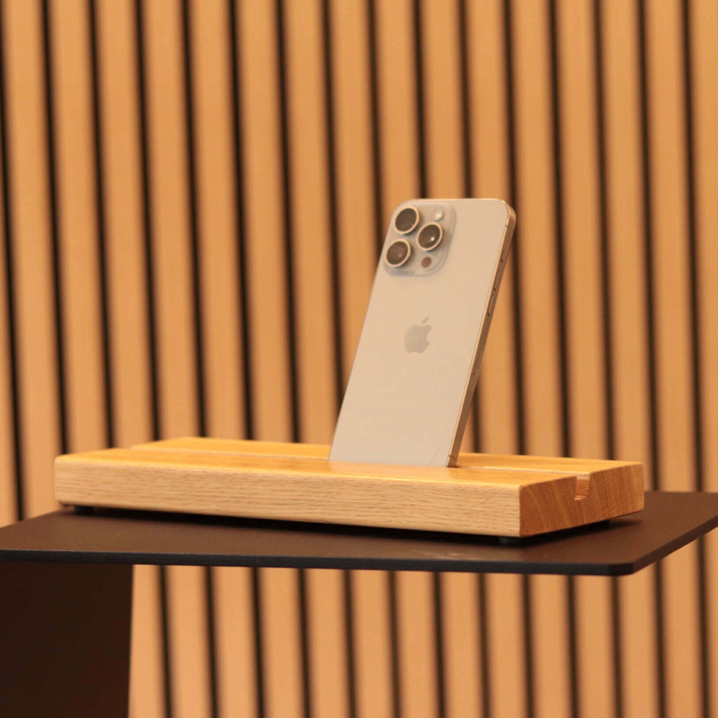 Echtholz Tablethalter