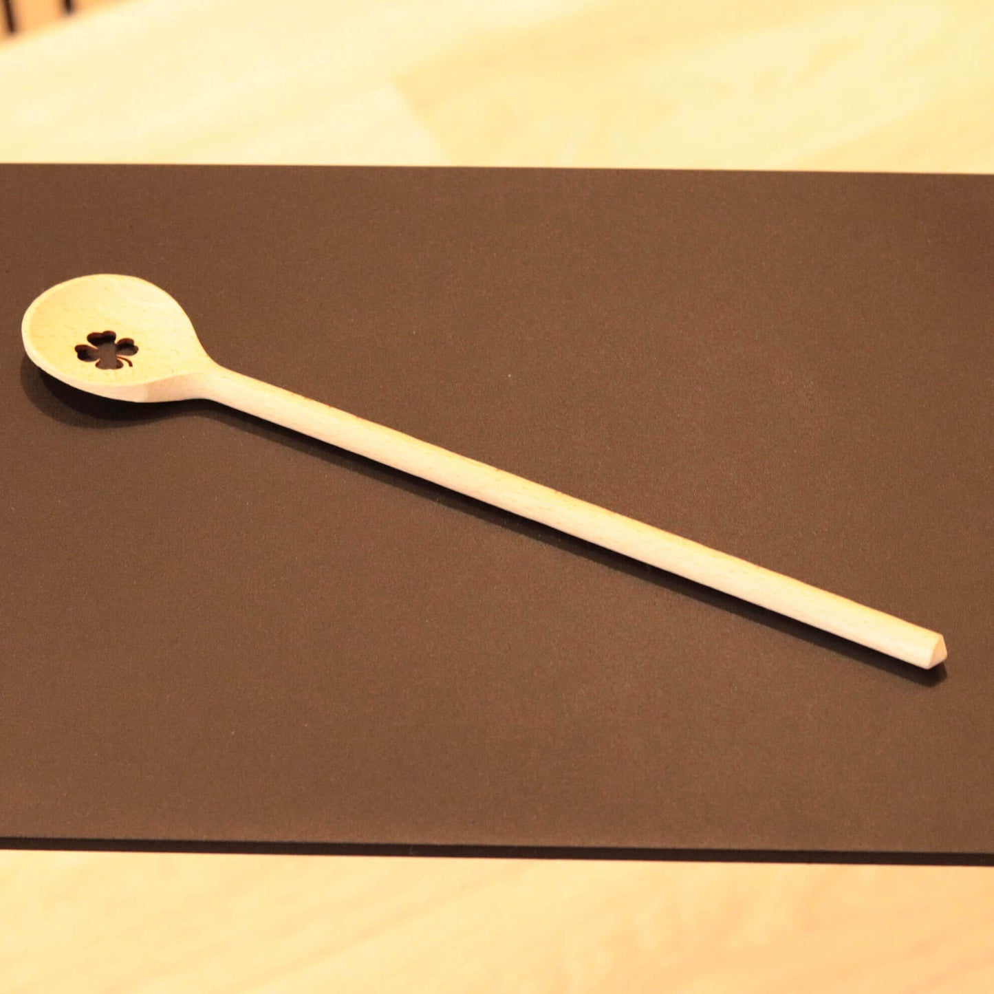 Holz-Kochlöffel "Kleeblatt"