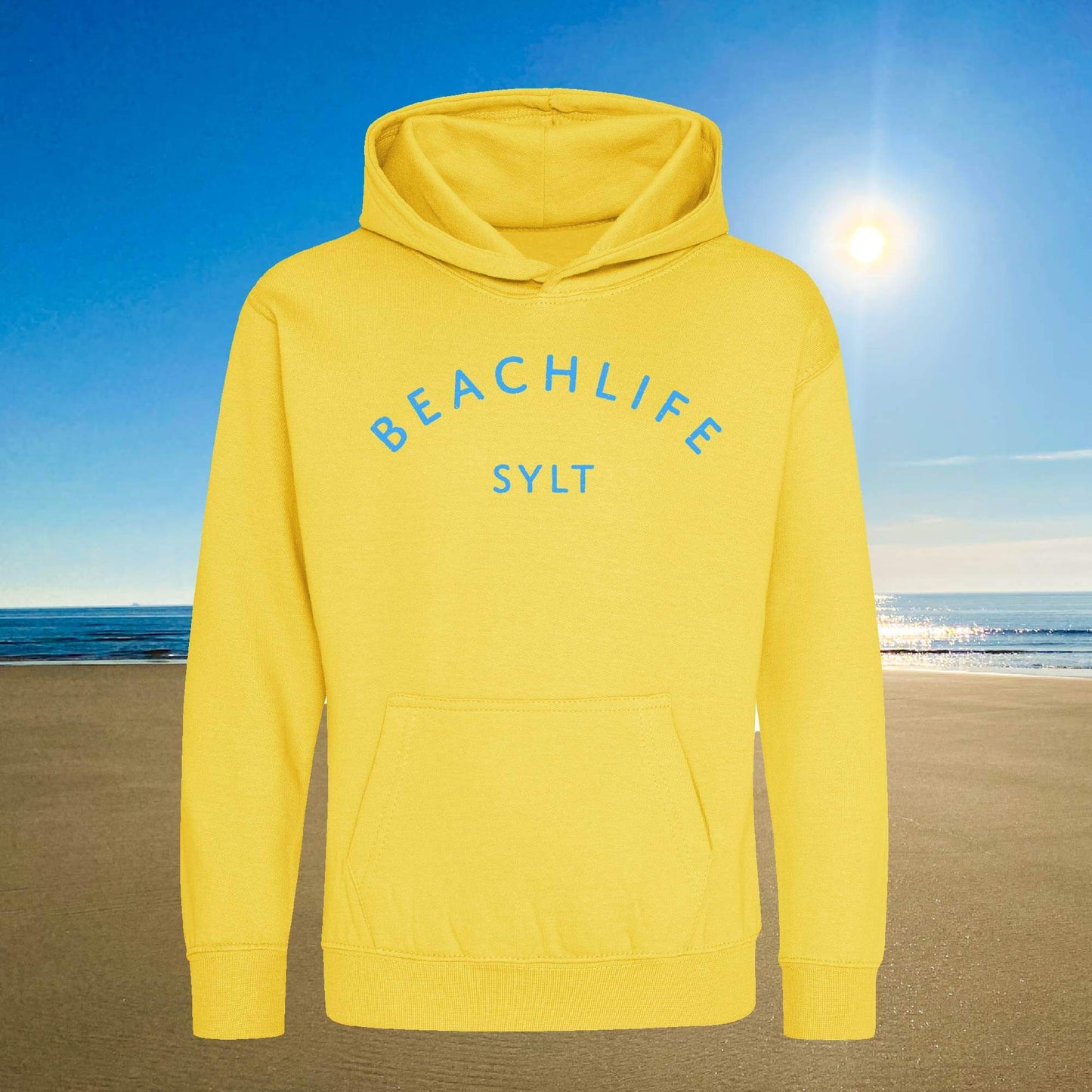 Sylt Kids-Hoodie Beachlife - curved edition