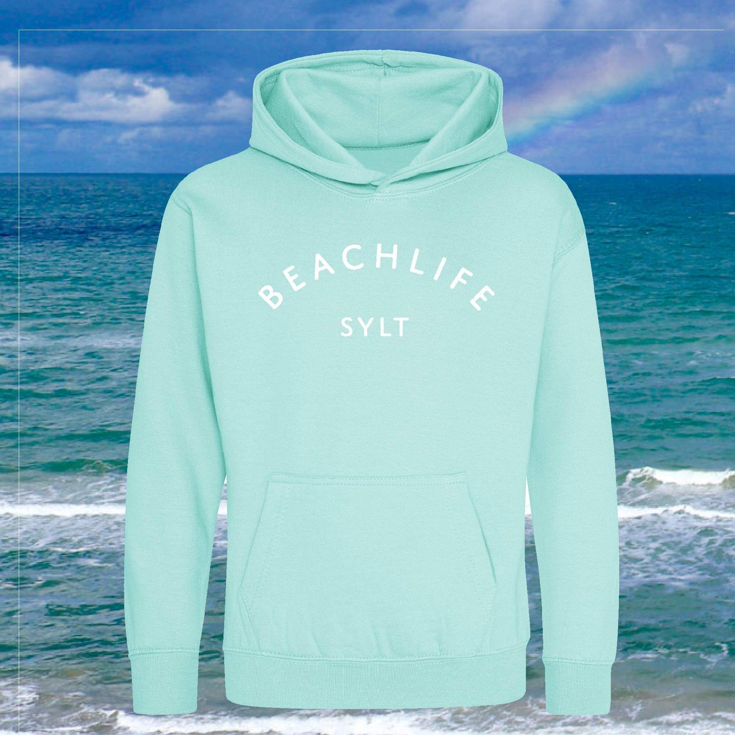 Sylt Kids-Hoodie Beachlife - curved edition