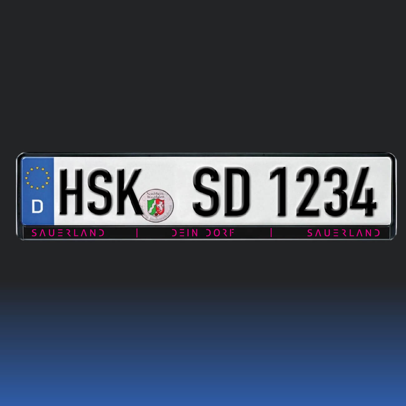 SAUERLAND Dorf-Kennzeichenhalter, Set
