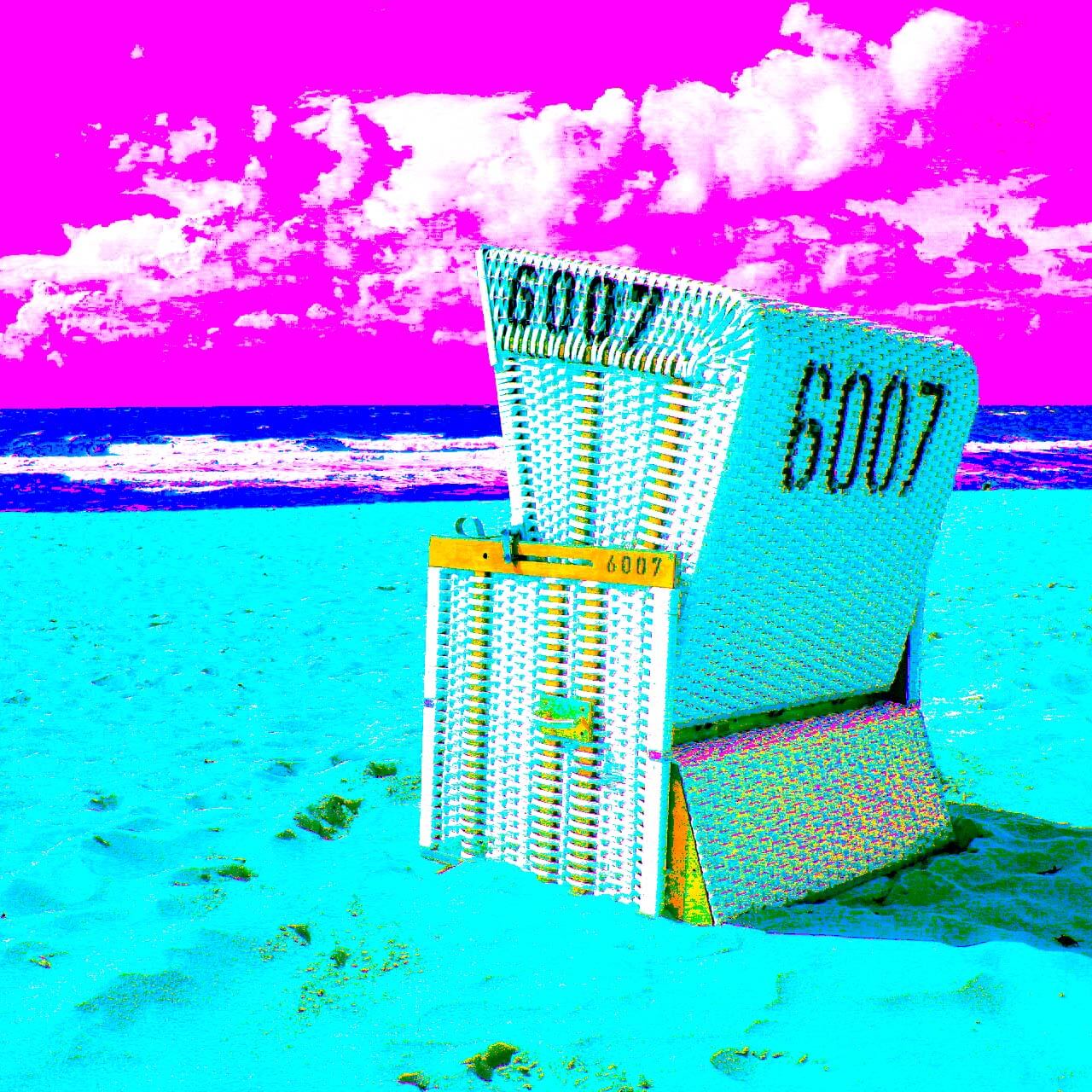 Sylt Popart Bild "Strandkorb"