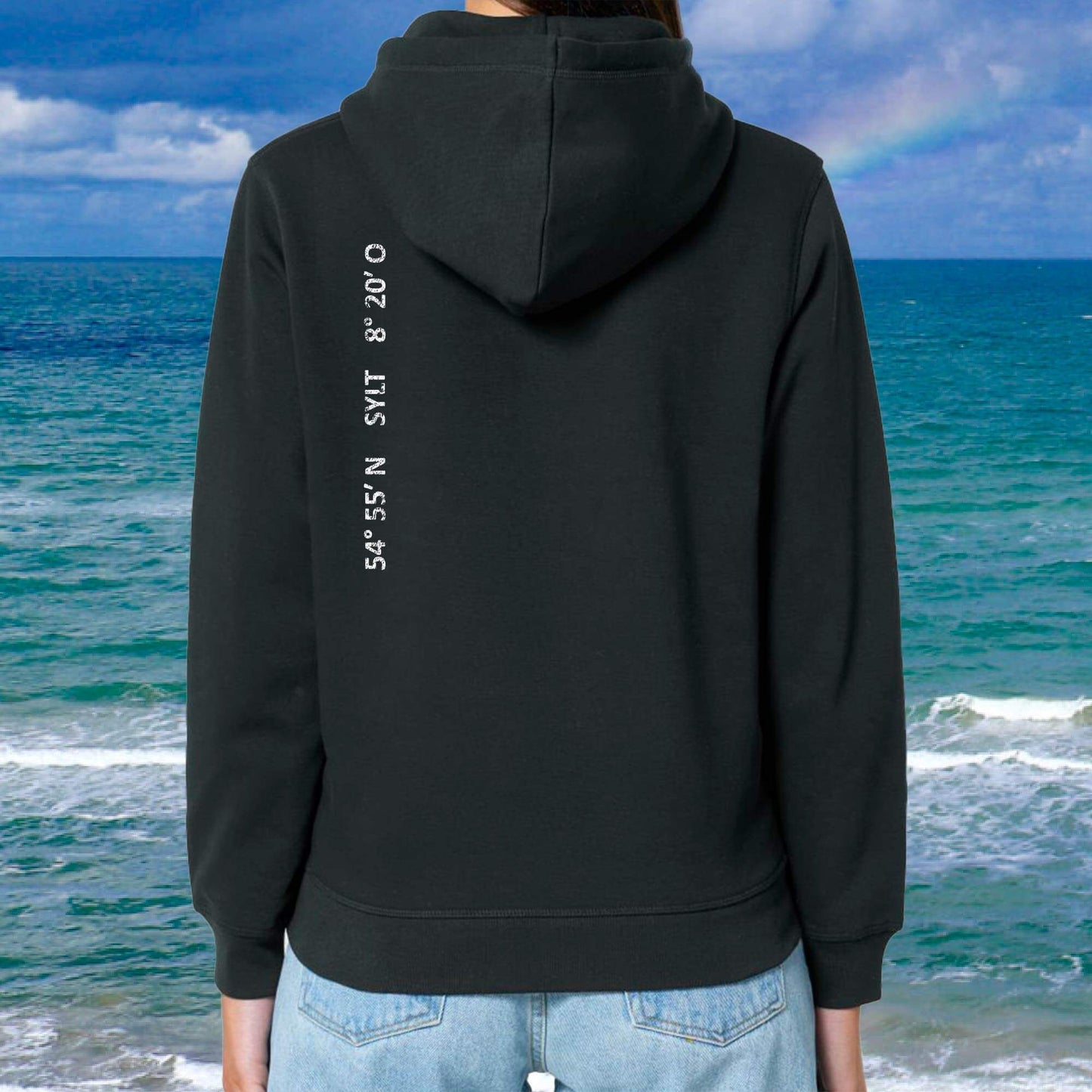 Sylt Hoodie - Koordinaten + Backprint