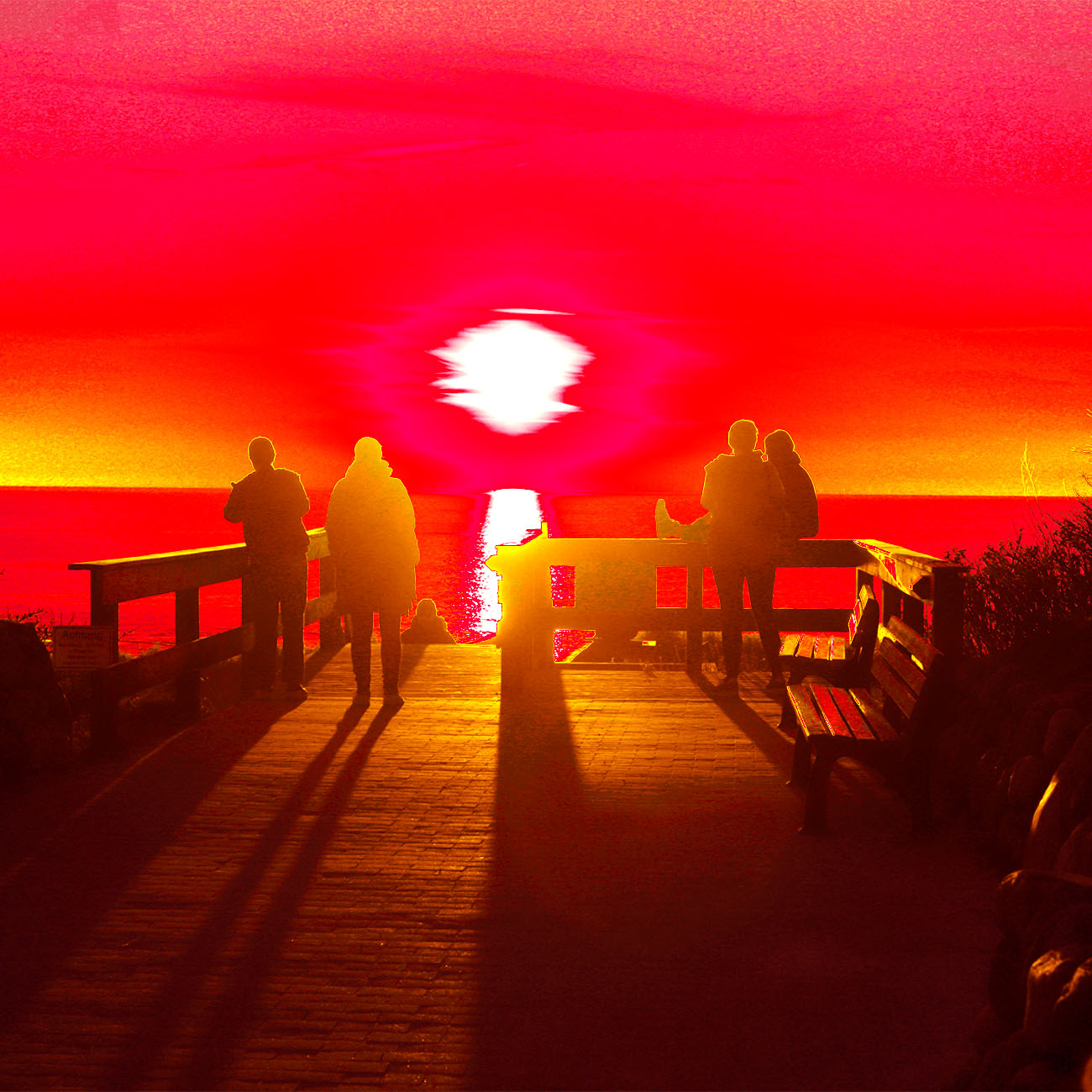 Sylt Popart Bild "Sundowner"