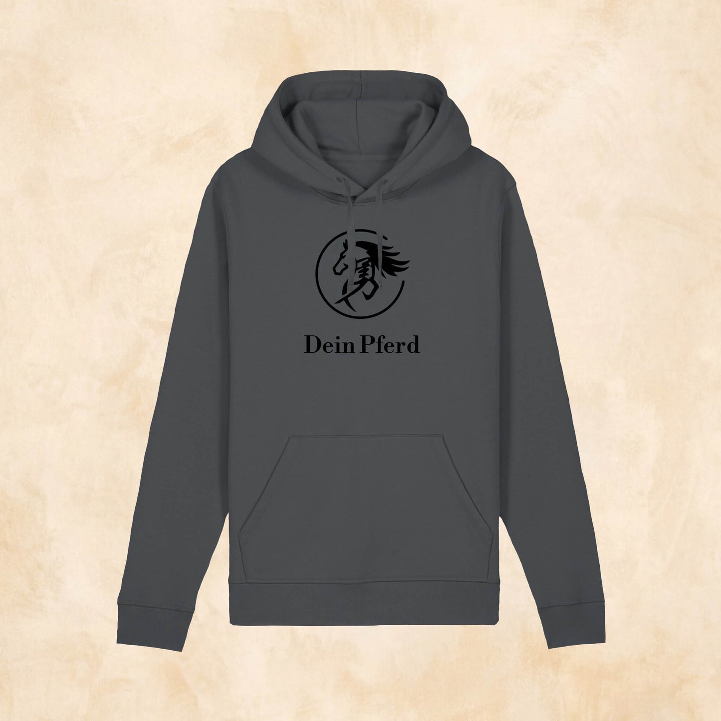 Packshot des personalisierbaren Pfernando Hoodie „Elviro“ in slate