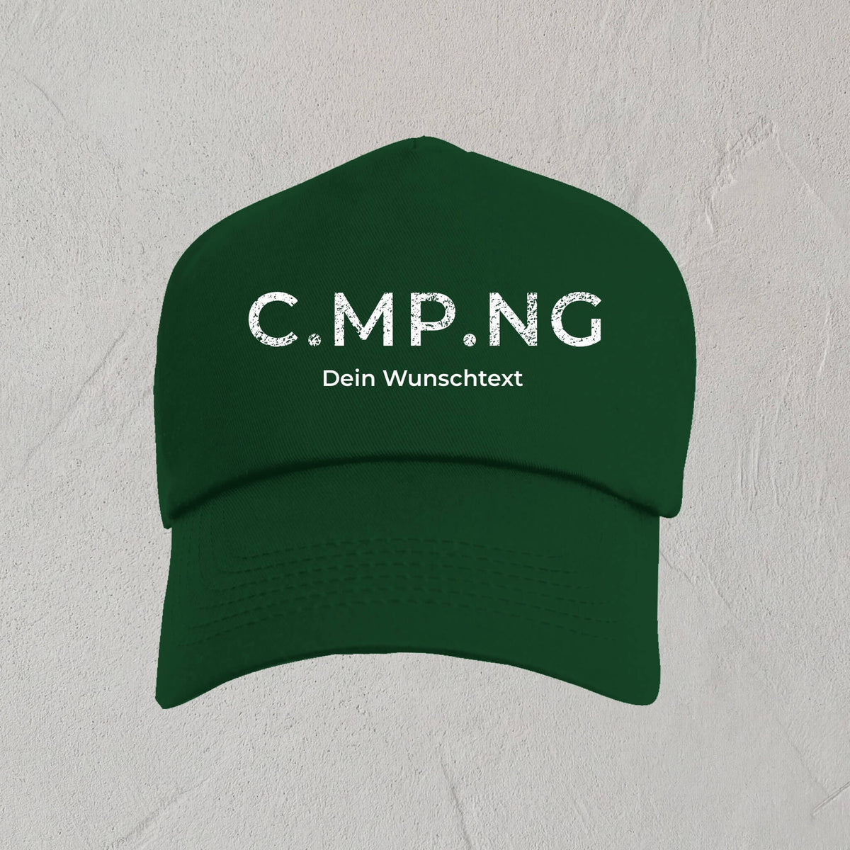 Produktfoto der personalisierbaren C.MP.NG Kappe in grün