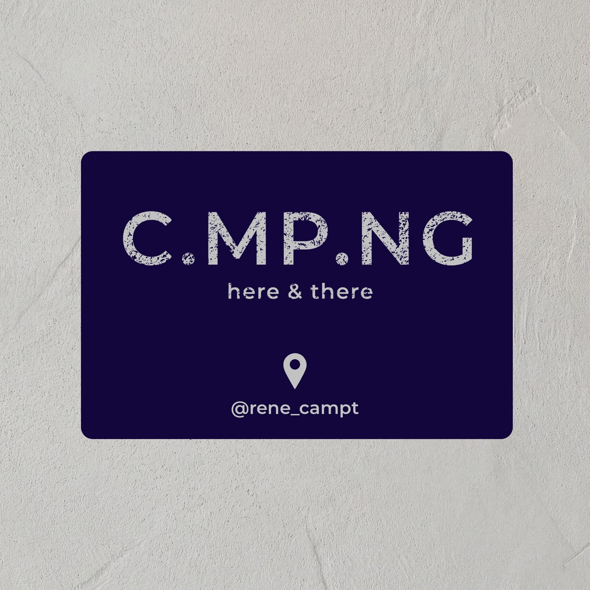 C.MP.NG Camping Fussmatte in blau