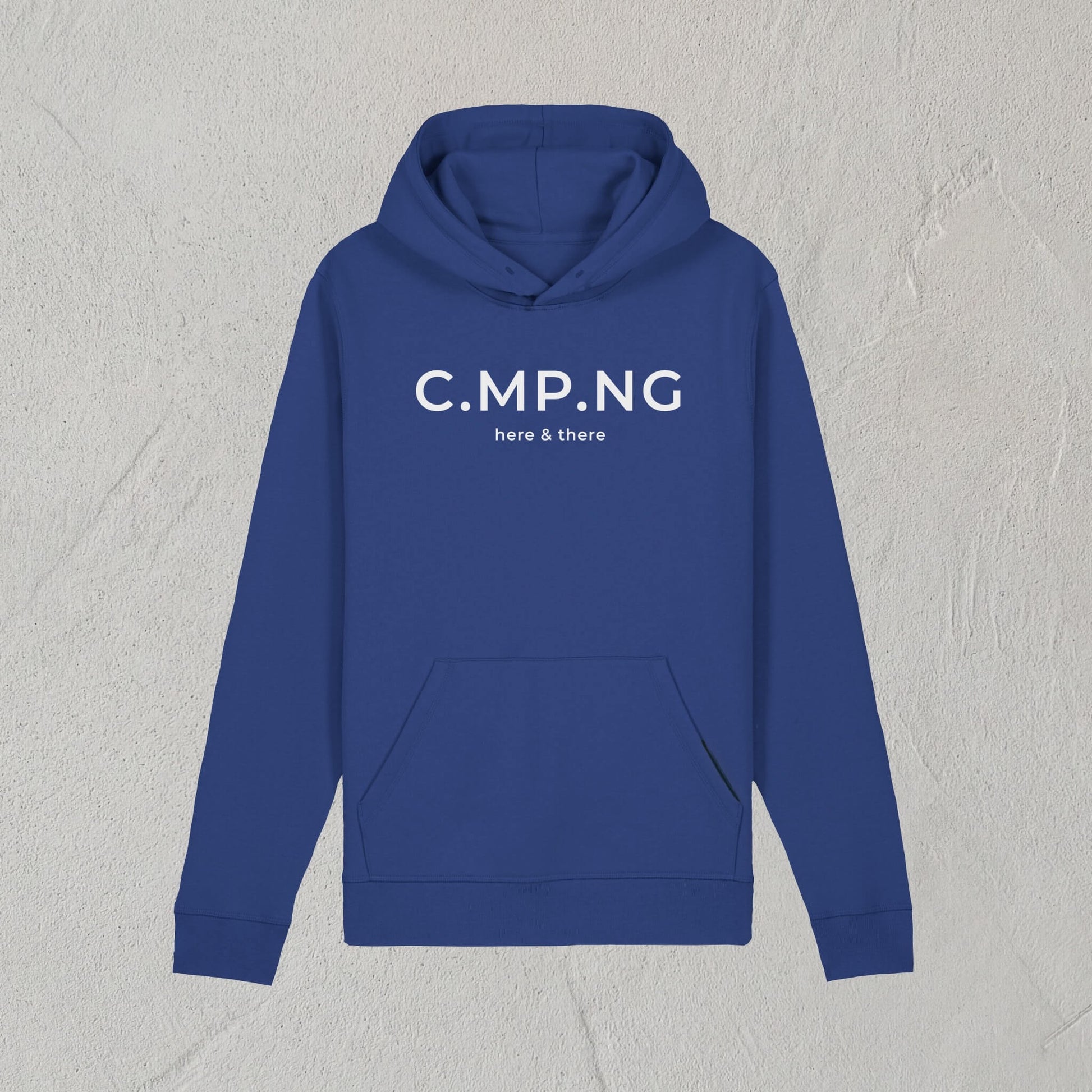 Produktfoto des C.MP.NG Camping Hoodie in dem original design in der Farbe abenddämmerung