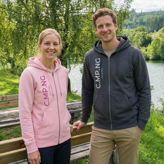 C.MP.NG Unisex Hoodiejacke Statement - Personalisierbar