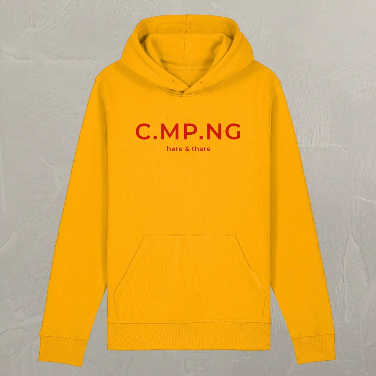 Produktfoto des C.MP.NG original Hoodies in der Farbe gelb.