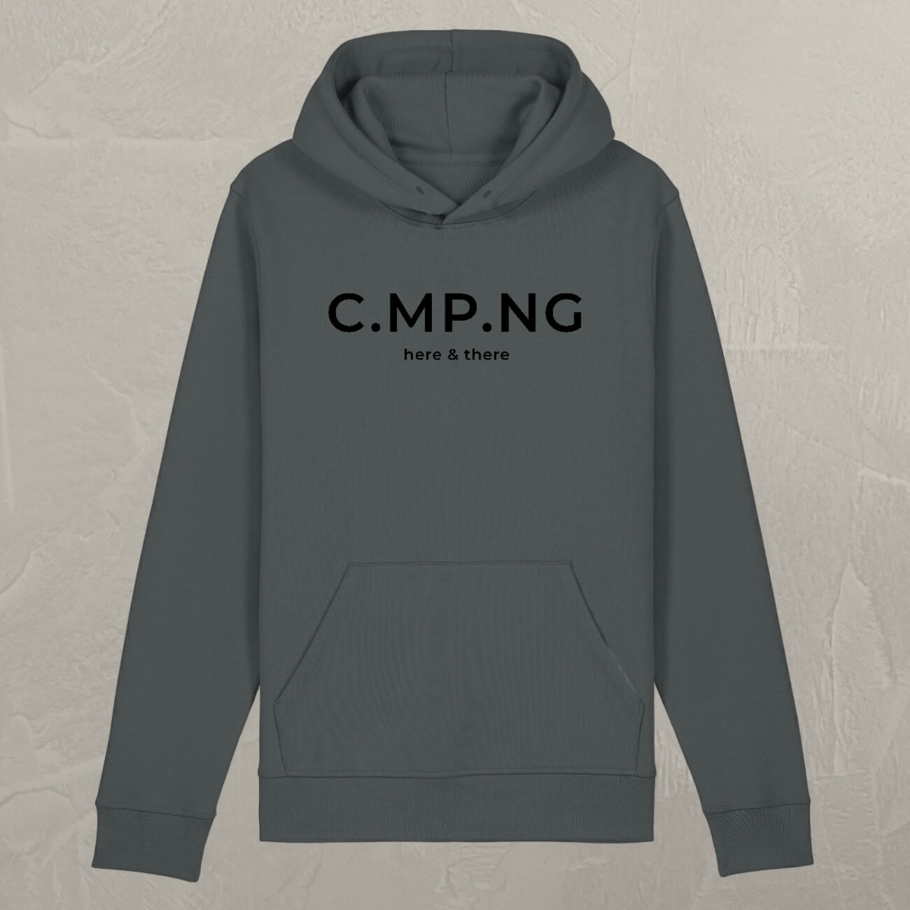 Produktfoto des C.MP.NG original Hoodies in der Farbe grau.
