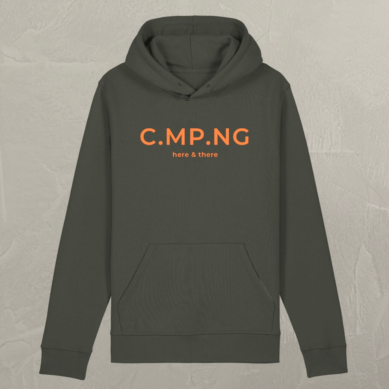 Produktfoto des C.MP.NG original Hoodies in der Farbe khaki.
