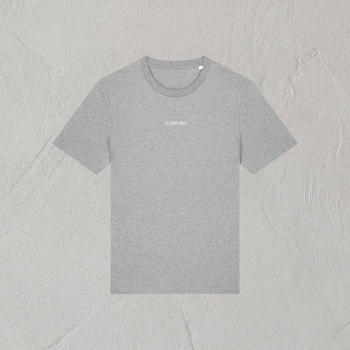 Produktfoto des C.MP.NG Camping Tshirts original in der Farbe sanft-grau.