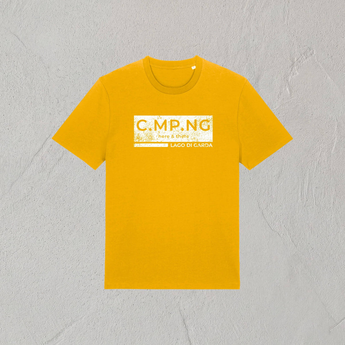 C.MP.NG Camping T-Shirt boxed in Gelb
