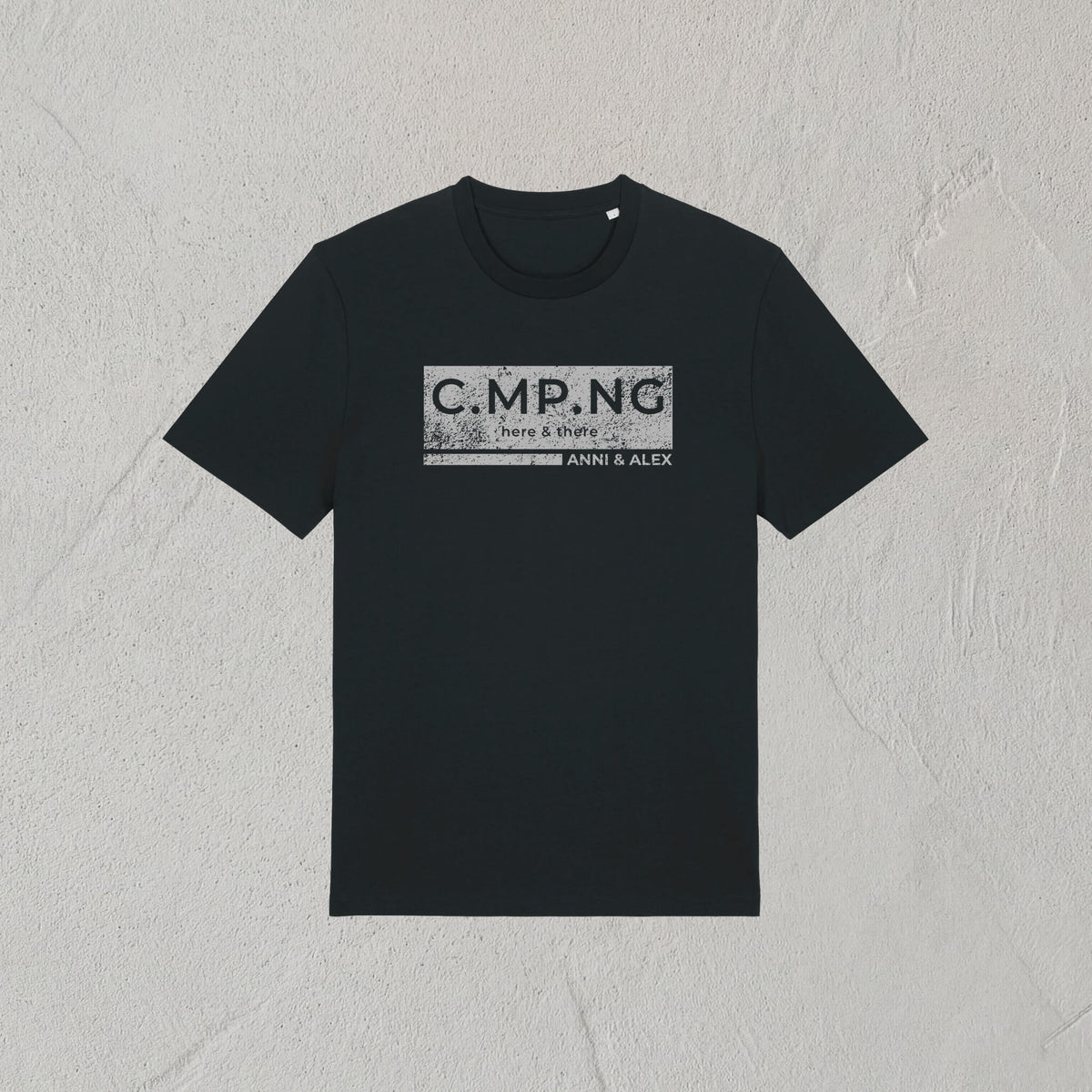 C.MP.NG Camping T-Shirt boxed in schwarz