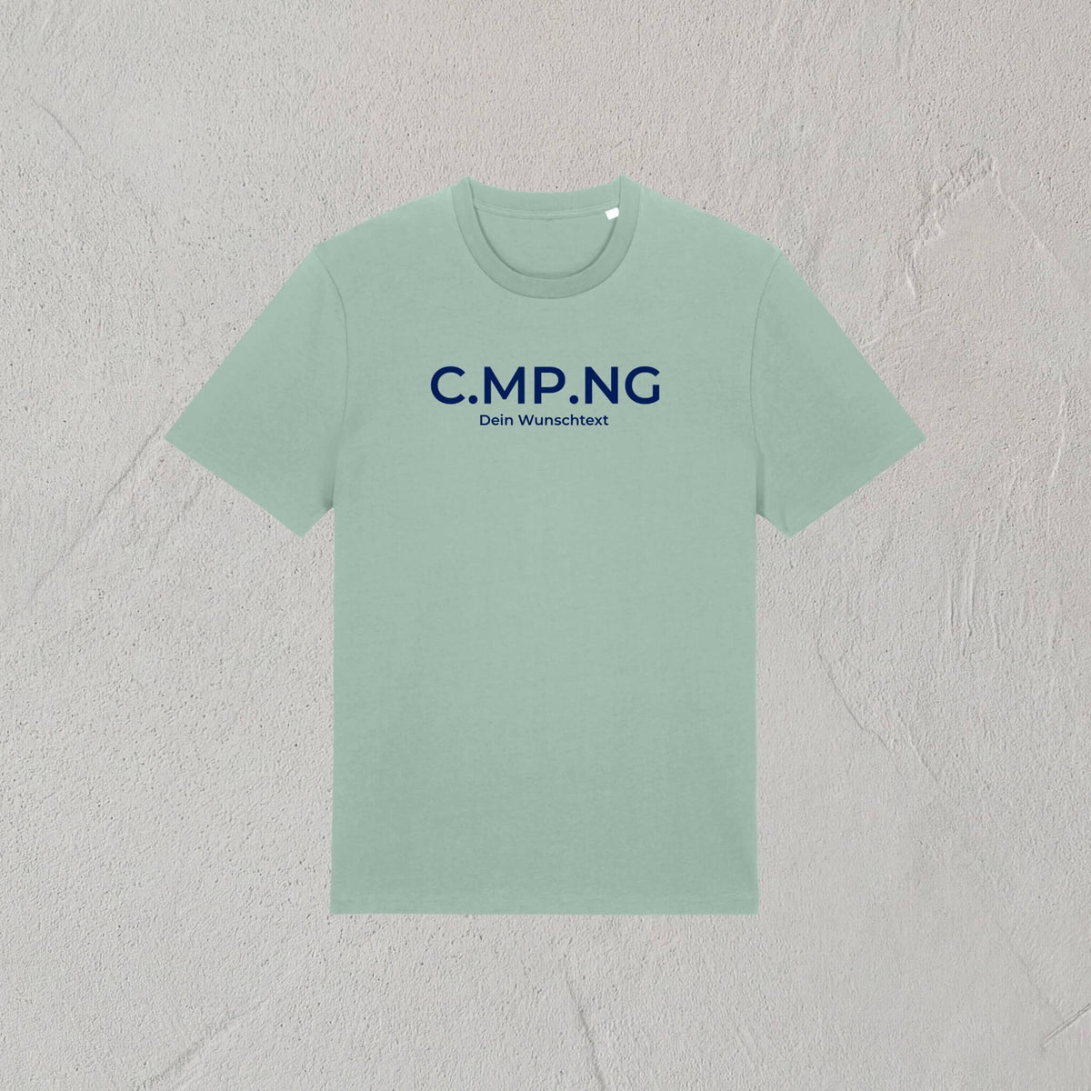 Produktfoto des personalisierbaren C.MP.NG classic Tshirt in aloe.