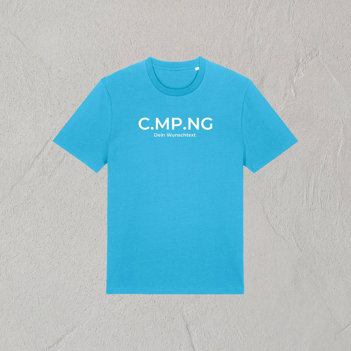 Produktfoto des personalisierbaren C.MP.NG classic Tshirt in türkis.