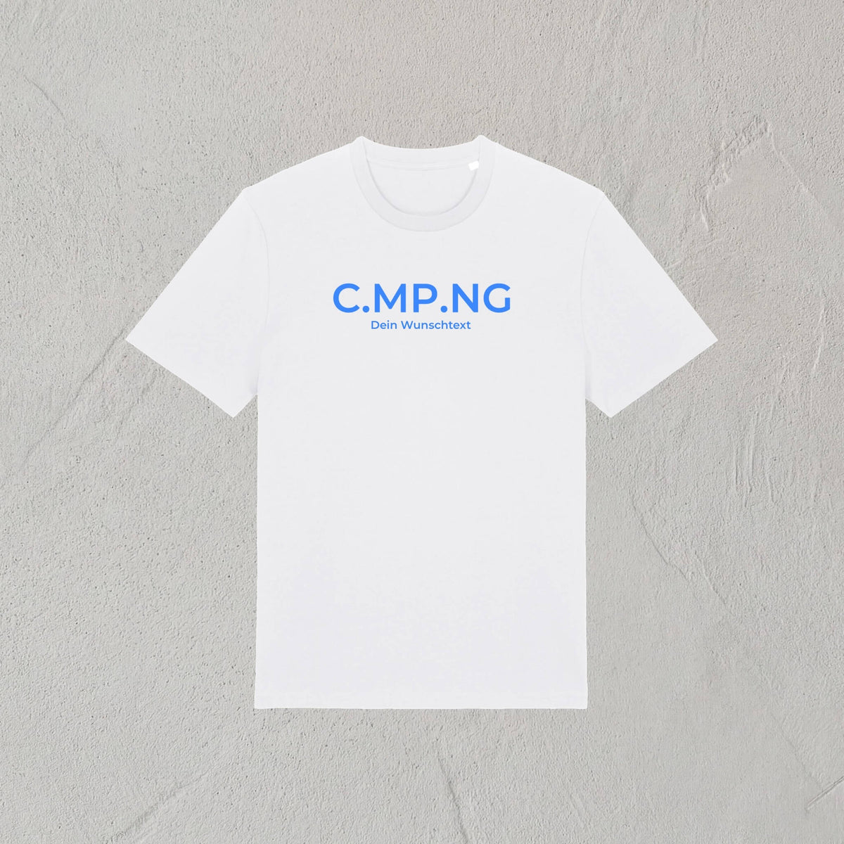 Produktfoto des personalisierbaren C.MP.NG classic Tshirt in weiß.