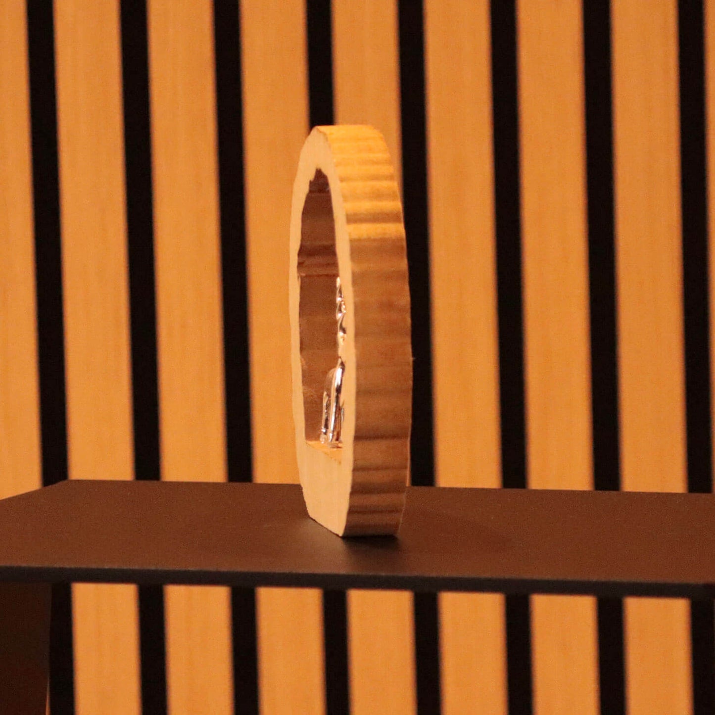 Holz-Deko Tanne mit Hirsch und Stern