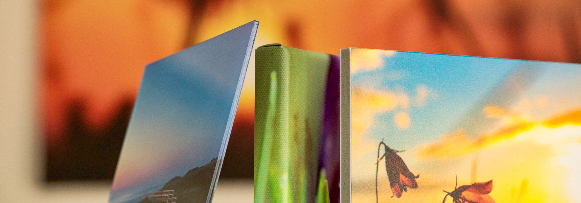 Detail von Bildern aus Acryl und Canvas