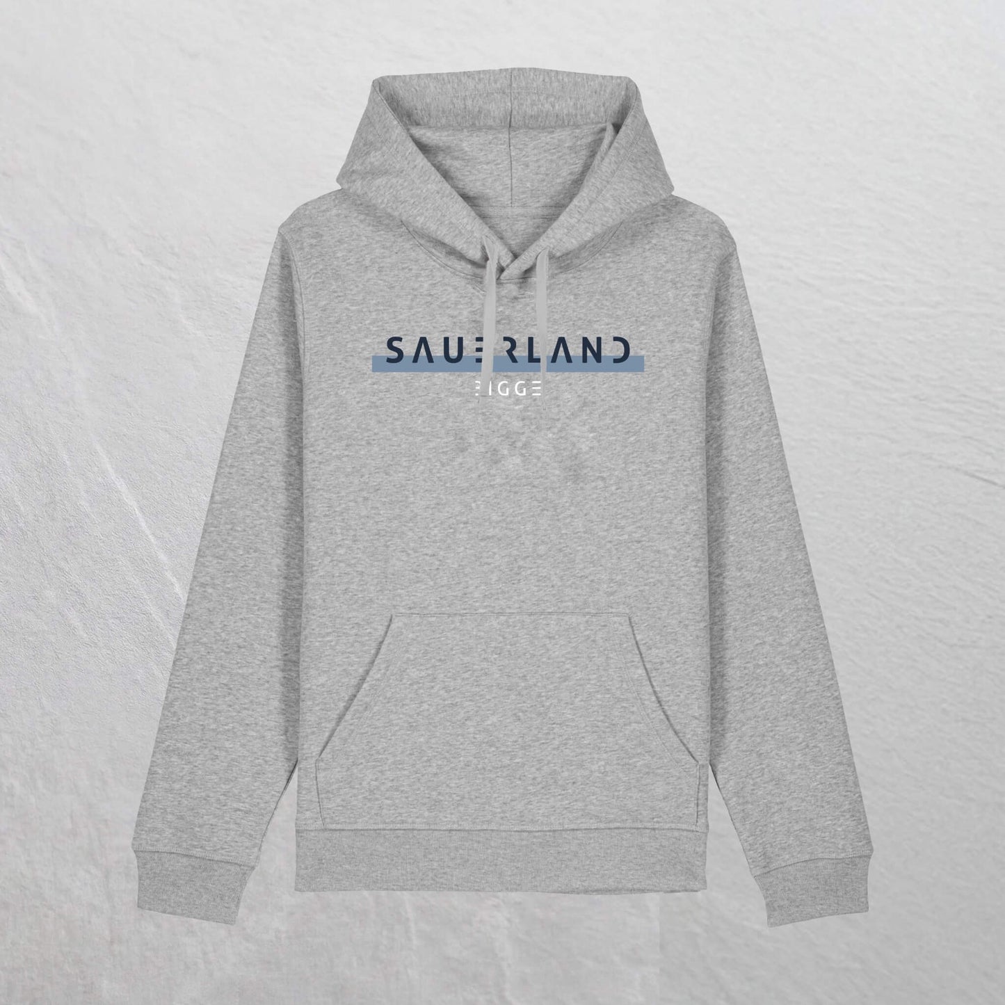 Produktfoto des newSAUERAND Bio-Hoodie in Grau