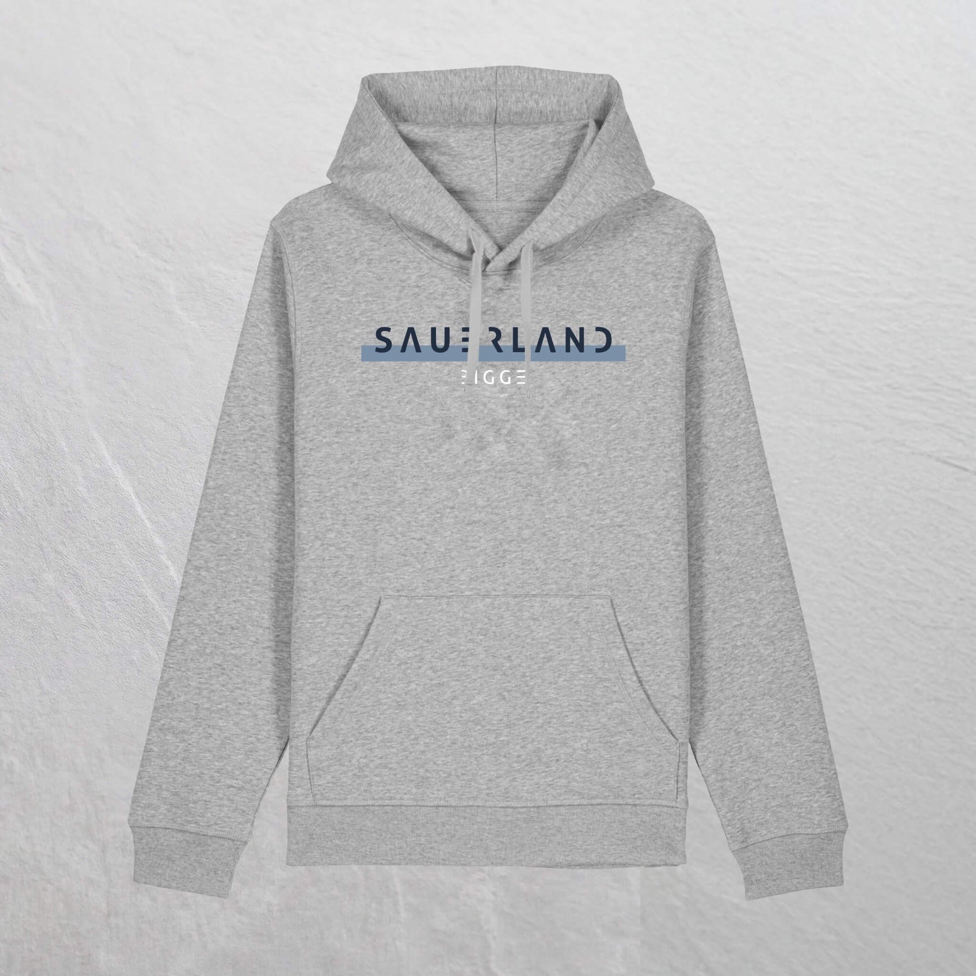 Produktfoto des newSAUERAND Bio-Hoodie in Grau