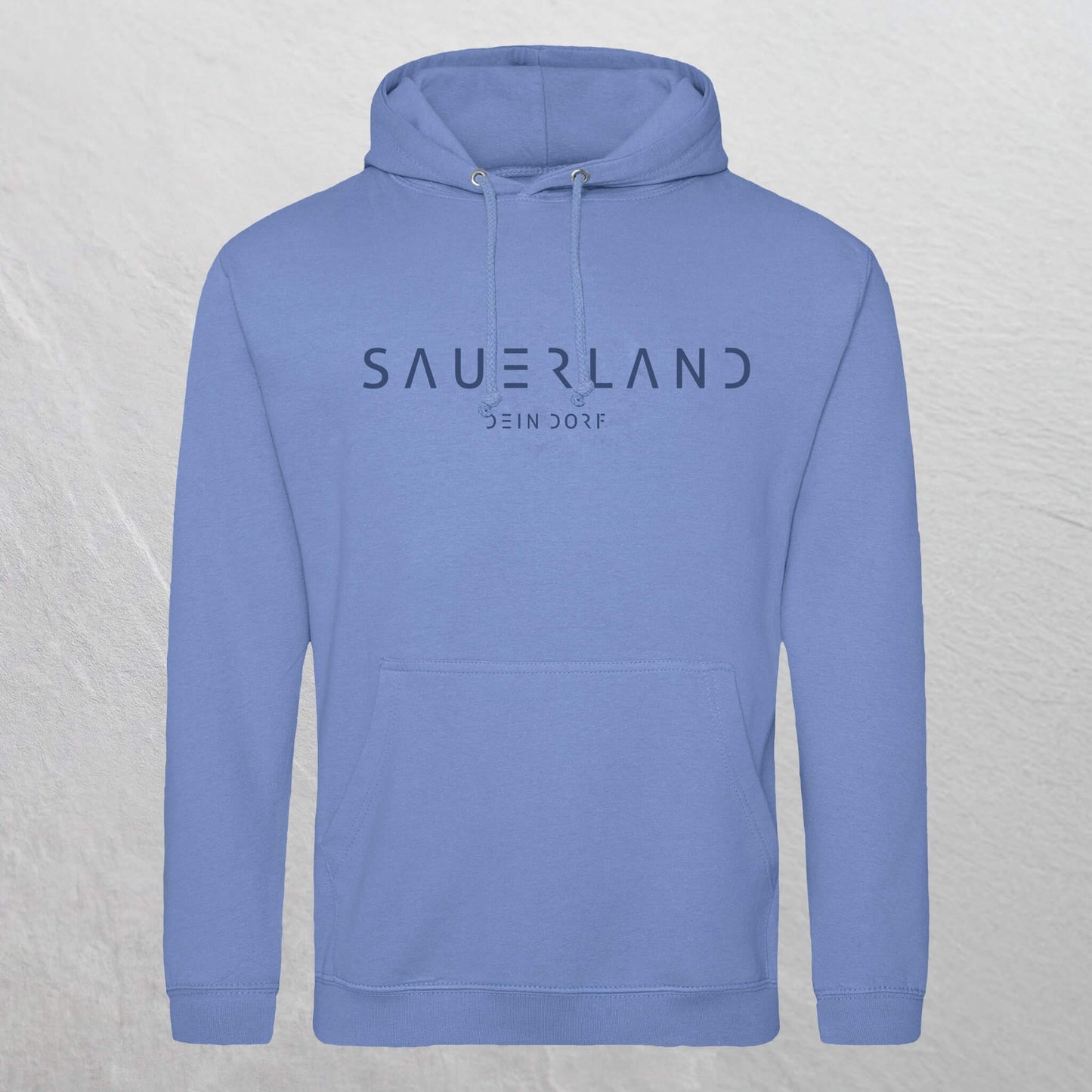 Produktfoto des Sauerland Hoodie Dorfdesign 2.0 in kornblume