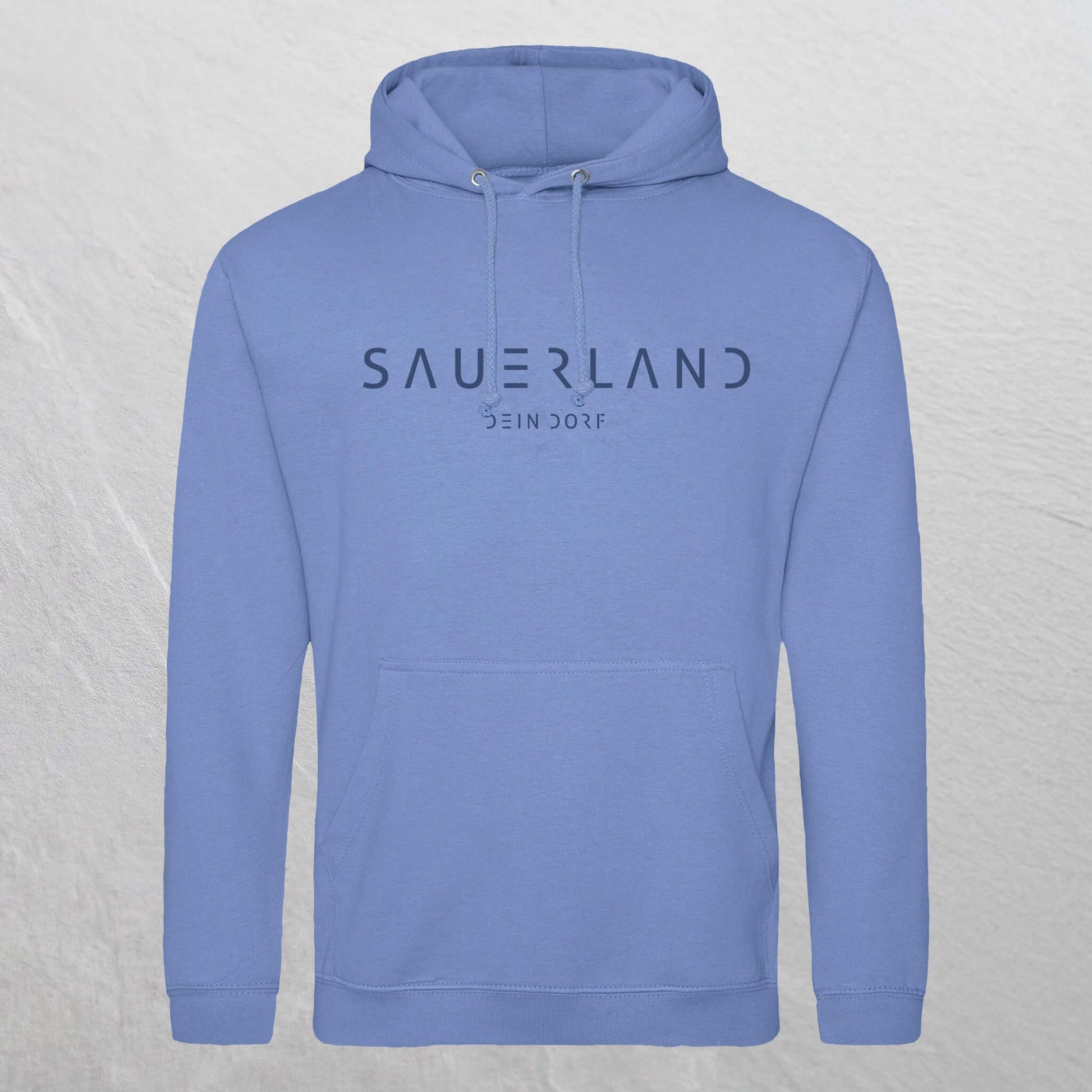 Produktfoto des Sauerland Hoodie Dorfdesign 2.0 in kornblume