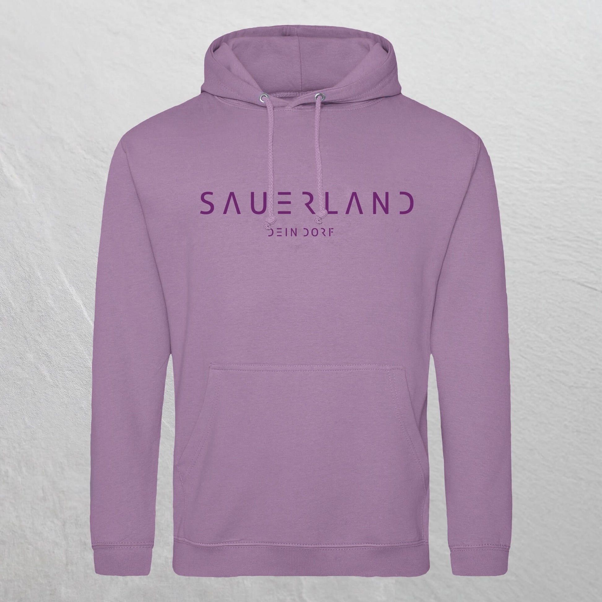 Produktfoto des Sauerland Hoodie Dorfdesign 2.0 in lavendel