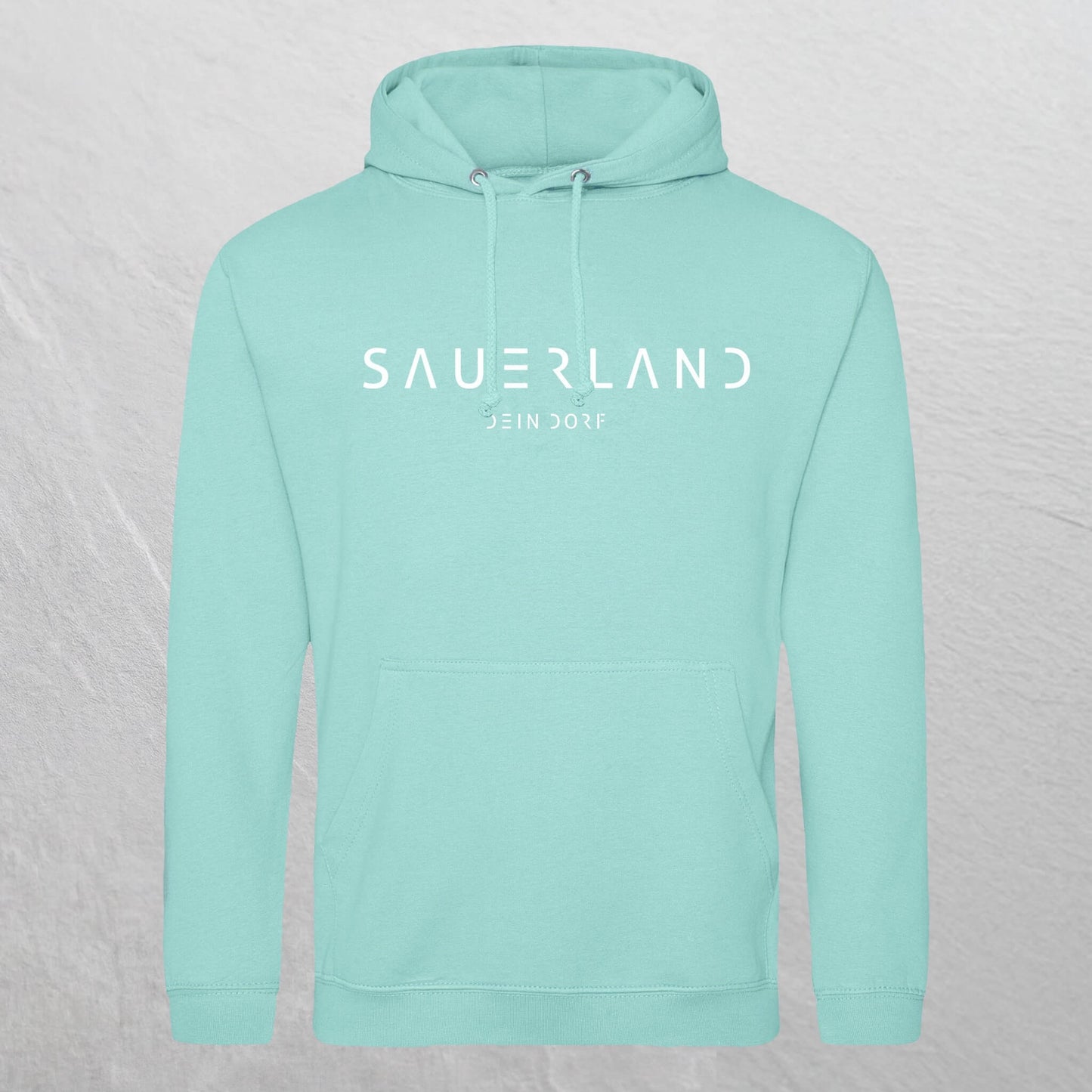 Produktfoto des Sauerland Hoodie Dorfdesign 2.0 in minzgruen