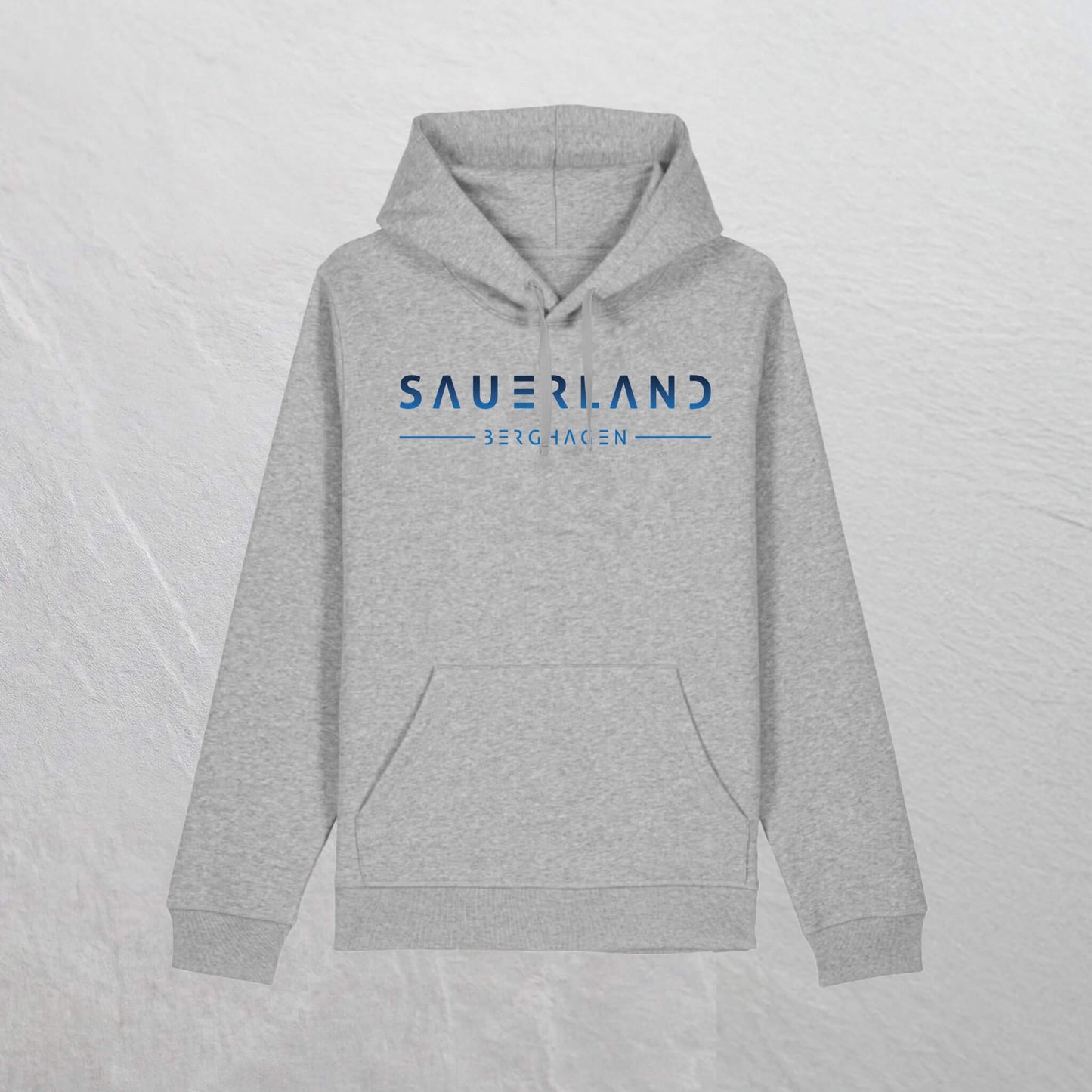 Produktfoto des newSAUERLAND Hoodie im gradient Design in der Farbe heathergrey.