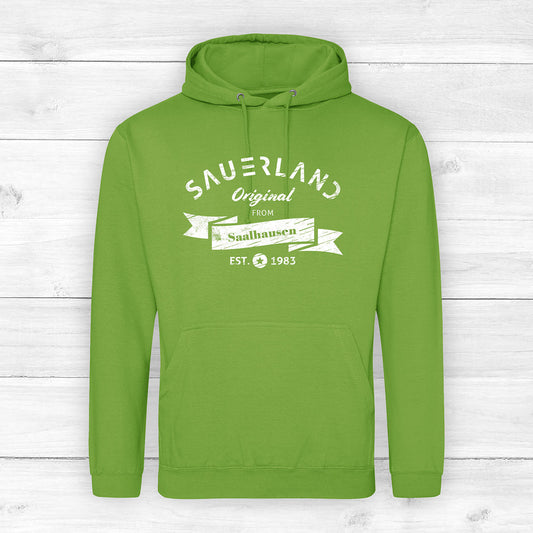 SAUERLAND Hoodie "Original from..." limettengrün