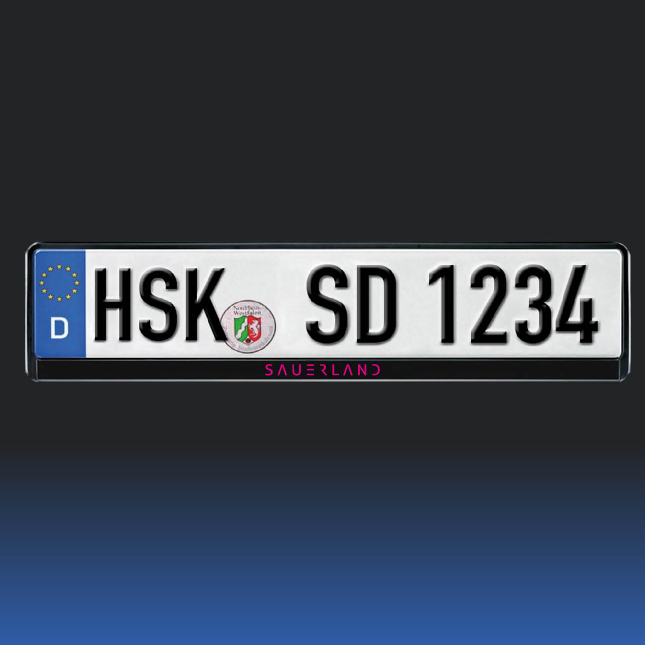 SAUERLAND Kennzeichenhalter, Set