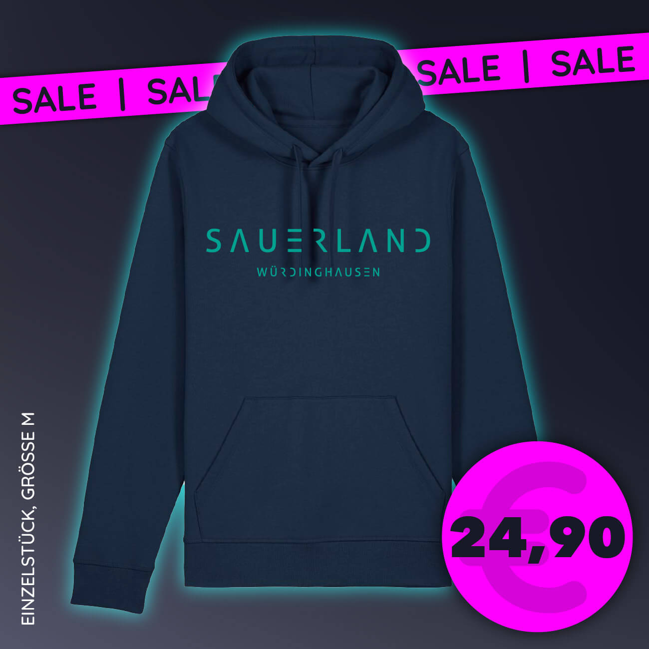 SAUERLAND DorfDesign Bio-Hoodie – Würdinghausen