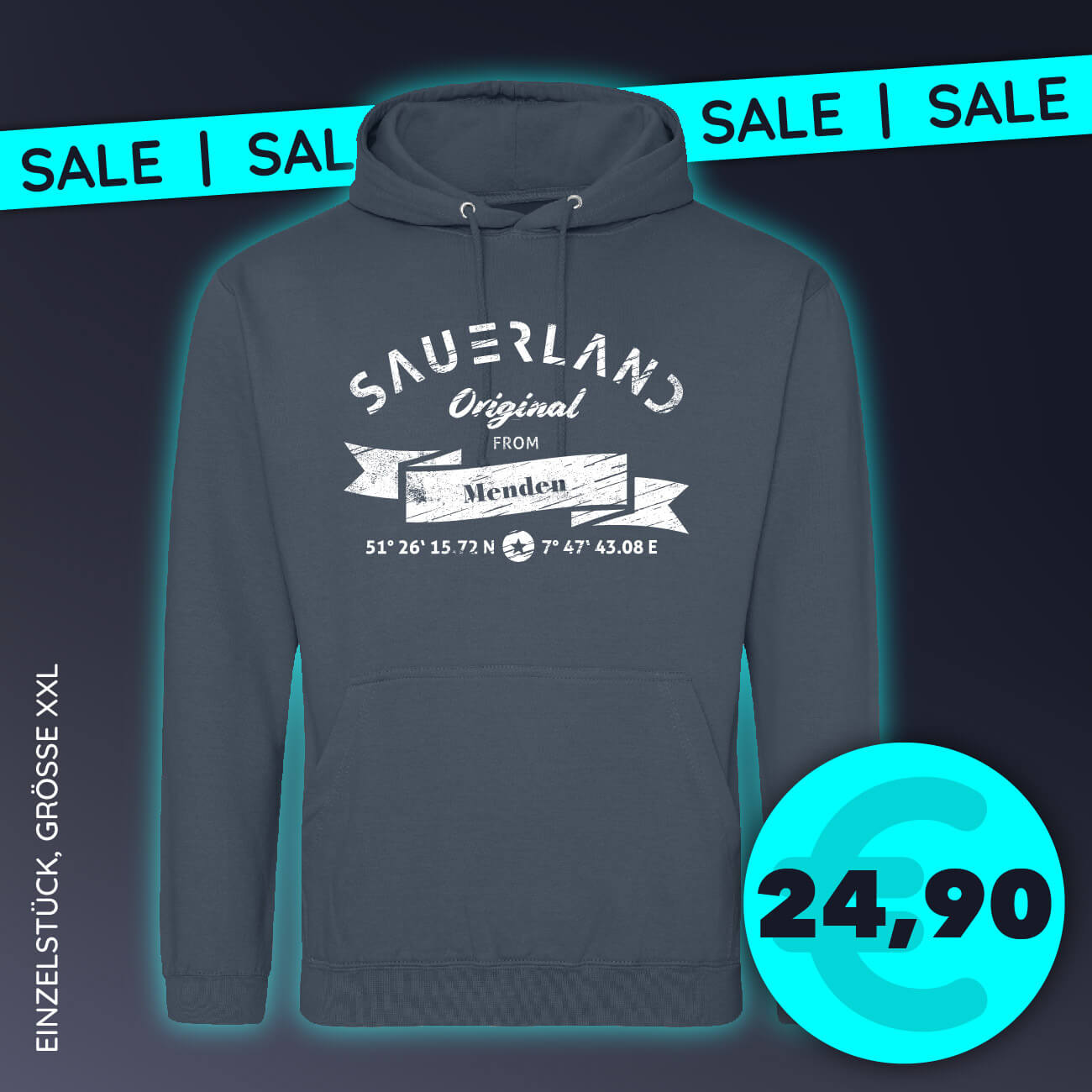 SAUERLAND Hoodie - Original from Menden