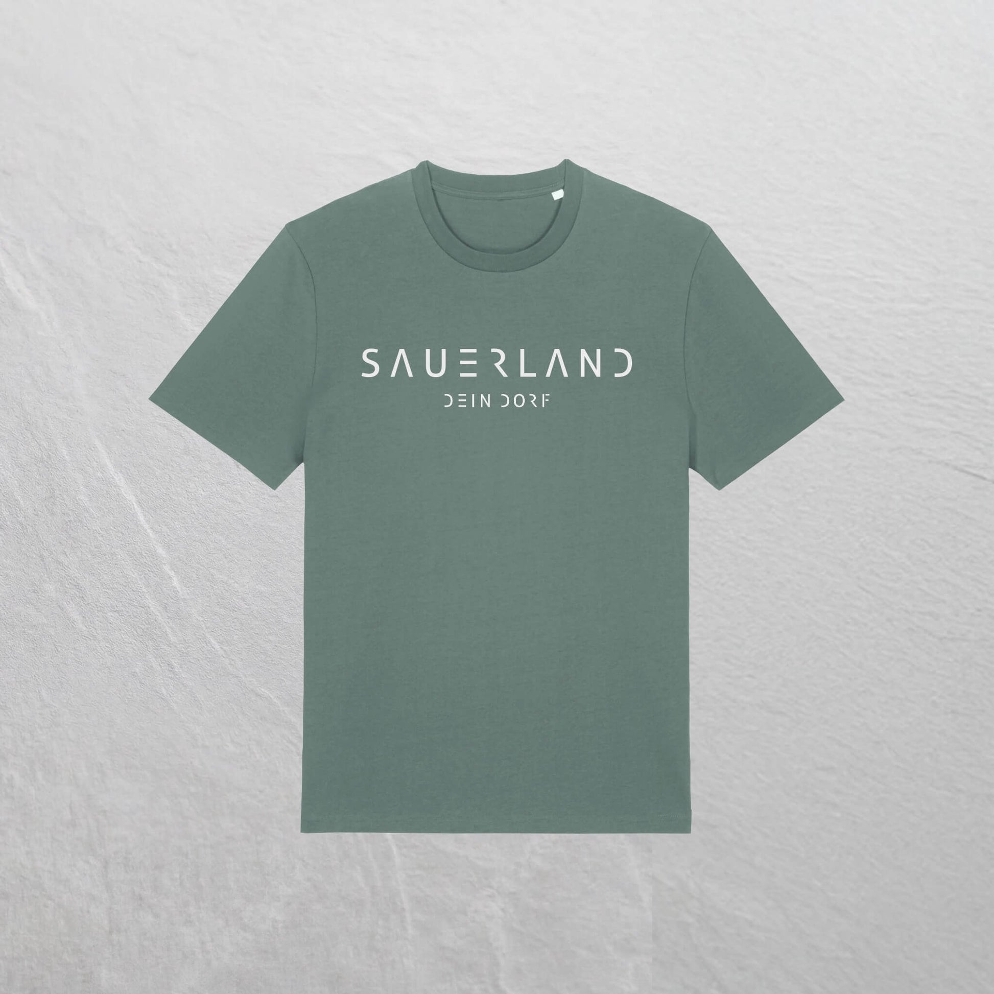 Produktfoto des personalisierbaren newSAUERLAND T-Shirt im Dorfdesign mit  Deinem Dorf in der Farbe gruen