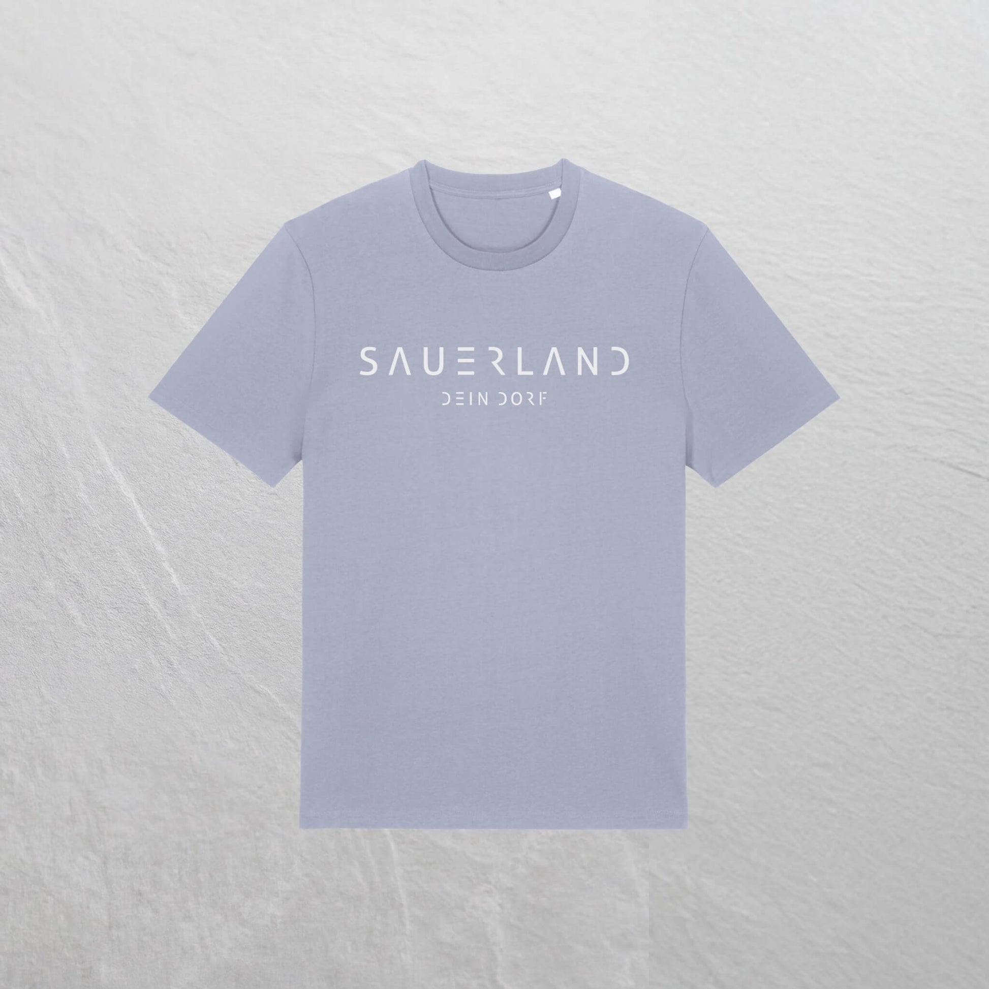 Produktfoto des personalisierbaren newSAUERLAND T-Shirt im Dorfdesign mit  Deinem Dorf in der Farbe lavendel