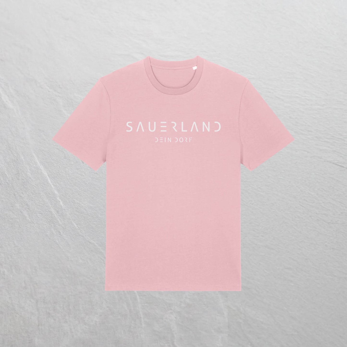 Produktfoto des personalisierbaren newSAUERLAND T-Shirt im Dorfdesign mit  Deinem Dorf in der Farbe lightpink