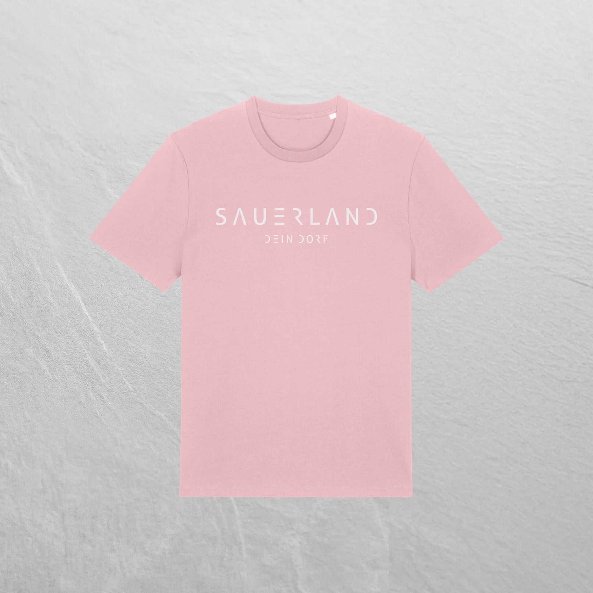 Produktfoto des personalisierbaren newSAUERLAND T-Shirt im Dorfdesign mit  Deinem Dorf in der Farbe lightpink