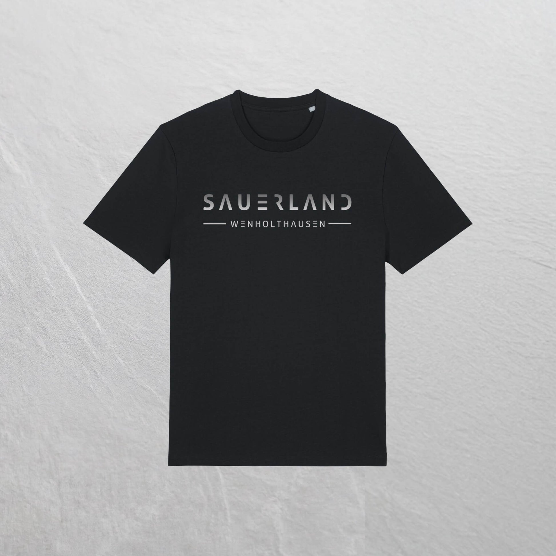 Produktfoto des newSAUERLAND T-Shirts im gradient Design in der Farbe schwarz