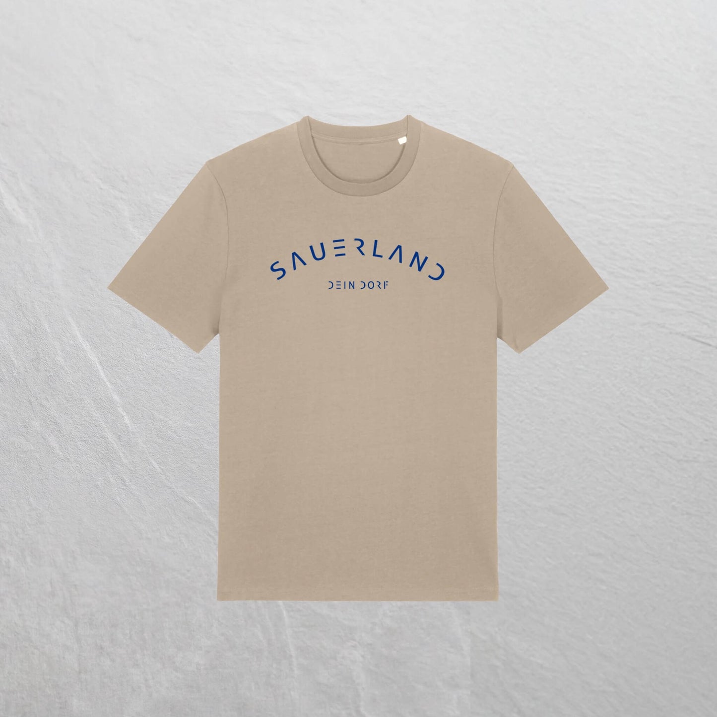 Produktfoto des neuen Sauerland T-Shirt mit Dorfnamen in der Farbe sand