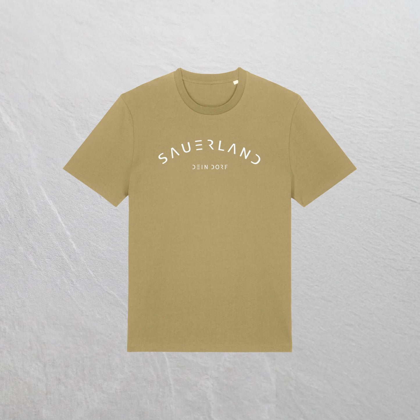 Produktfoto des neuen Sauerland T-Shirt mit Dorfnamen in der Farbe oliv