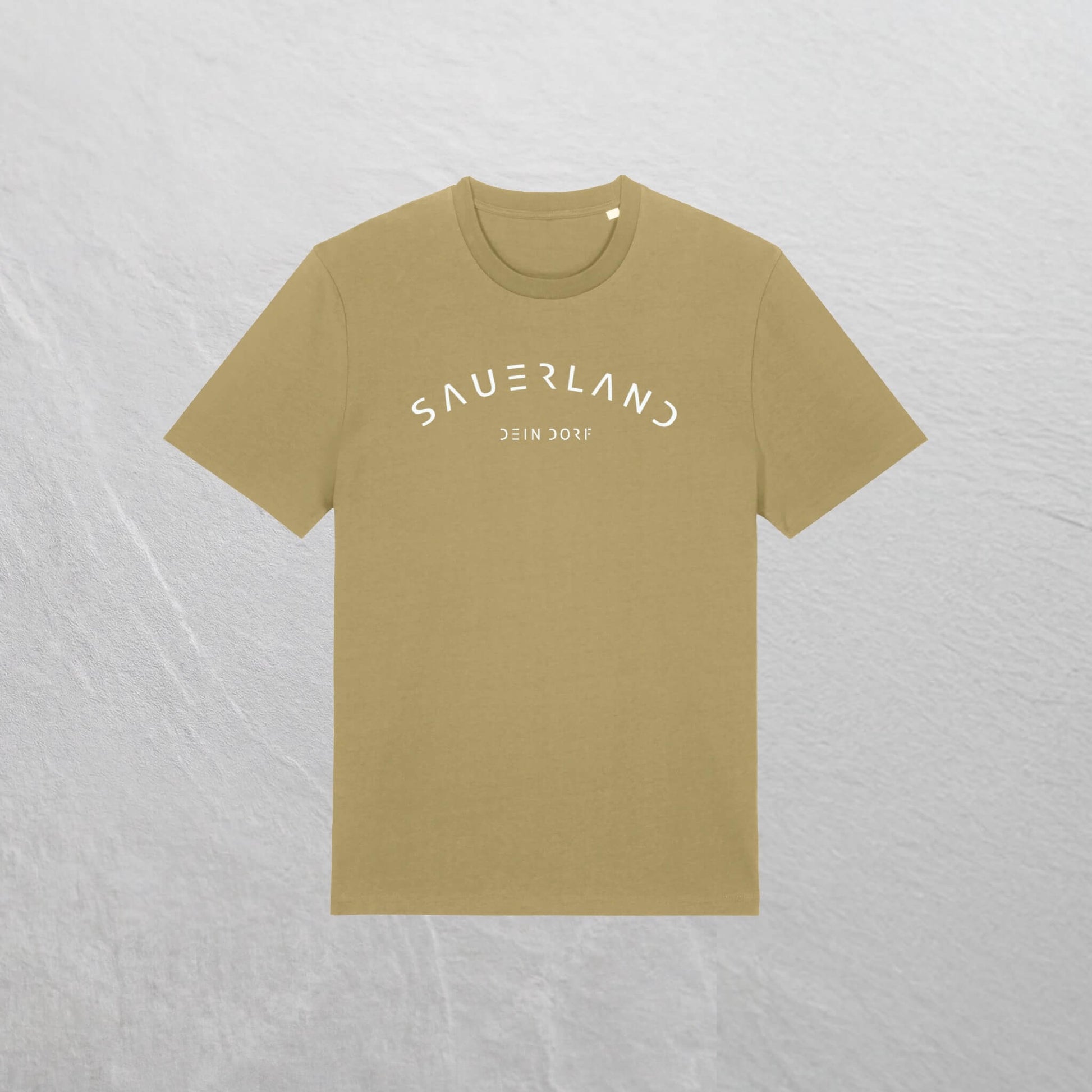 Produktfoto des neuen Sauerland T-Shirt mit Dorfnamen in der Farbe oliv