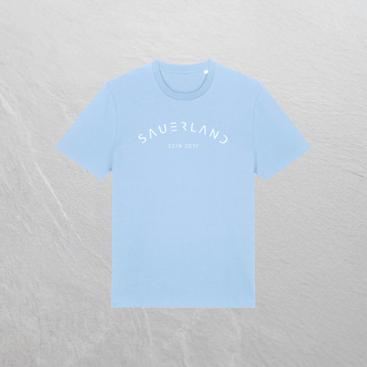 Produktfoto des neuen Sauerland T-Shirt mit Dorfnamen in der Farbe hellblau