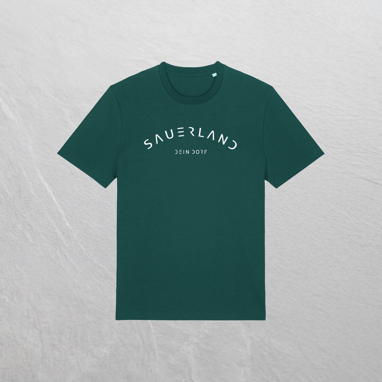 Produktfoto des neuen Sauerland T-Shirt mit Dorfnamen in der Farbe grün