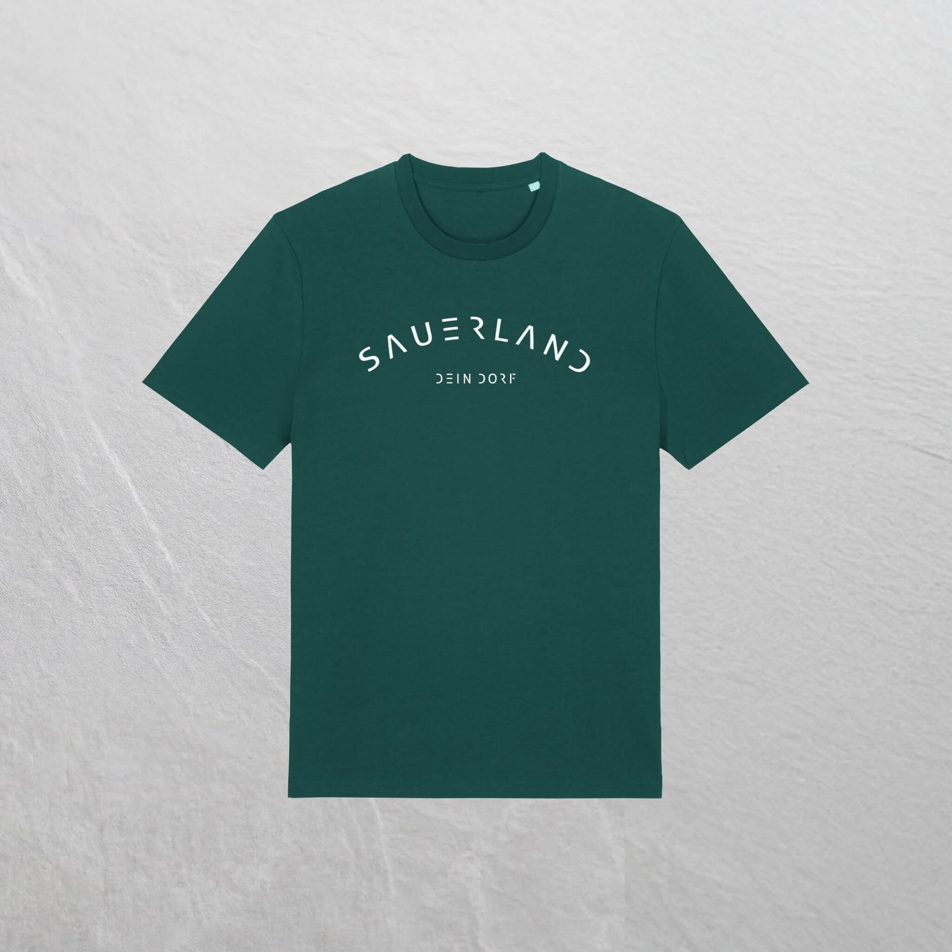 Produktfoto des neuen Sauerland T-Shirt mit Dorfnamen in der Farbe grün